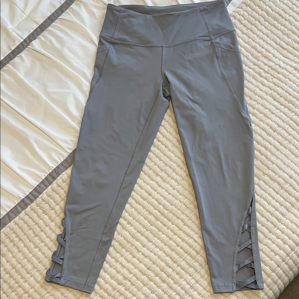 Victoria's Secret Sport Gray Athletic Pants with Cutouts